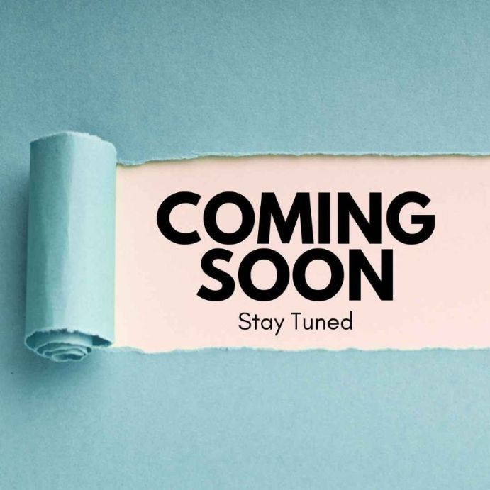 Green paper, ripped and rolled towards the left to reveal the words: "Coming Soon Stay Tuned"