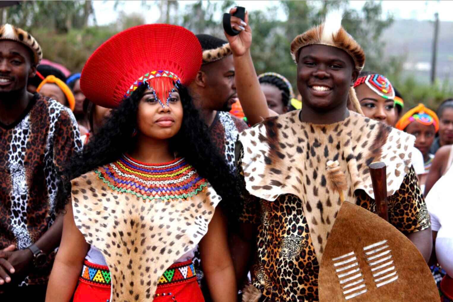 A traditional Zulu ceremony to traditionally wed a couple