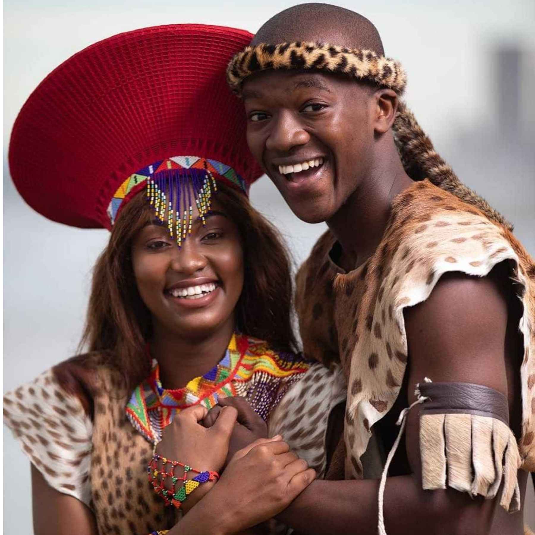 Smiling Zulu couple