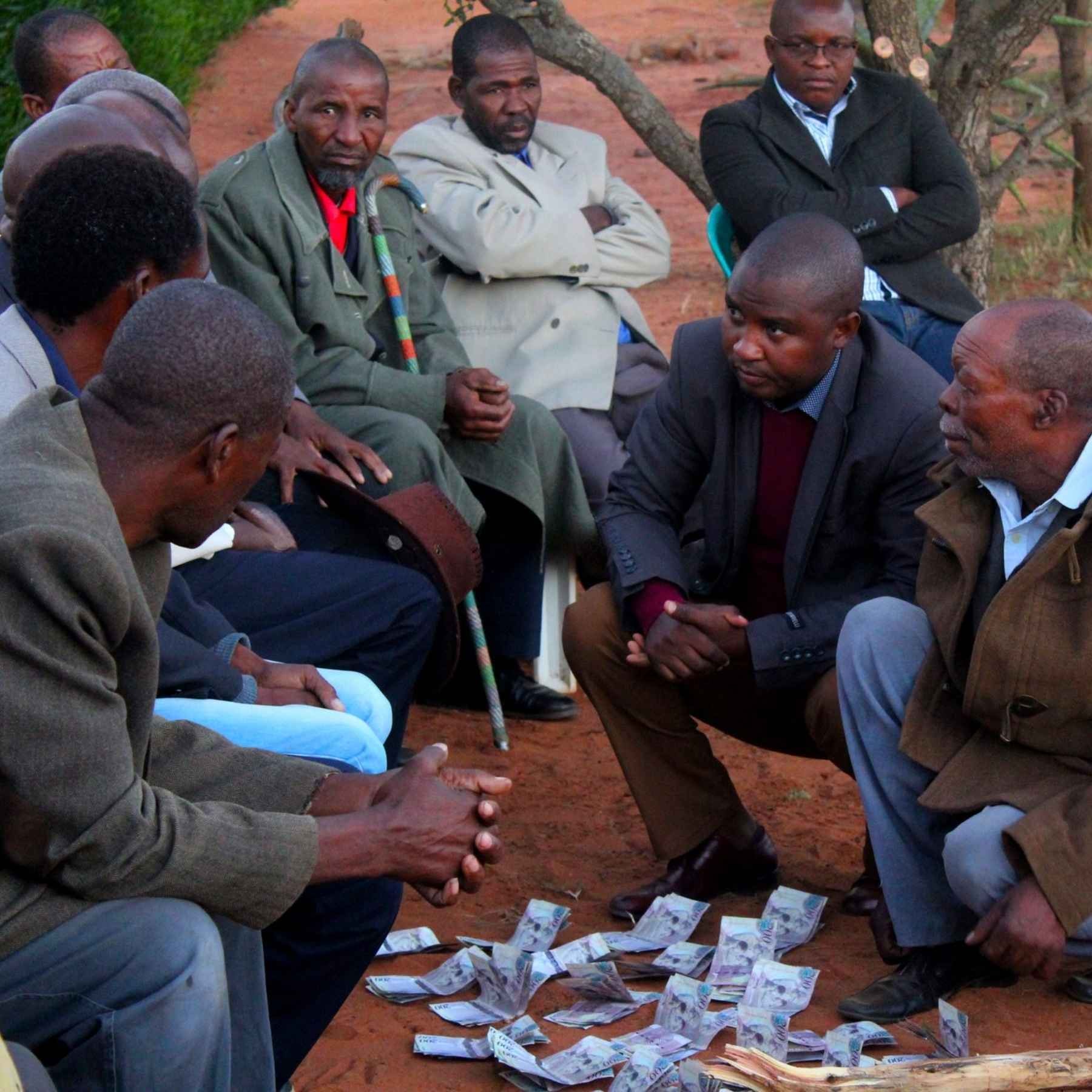 Two families discussing the Lobola price